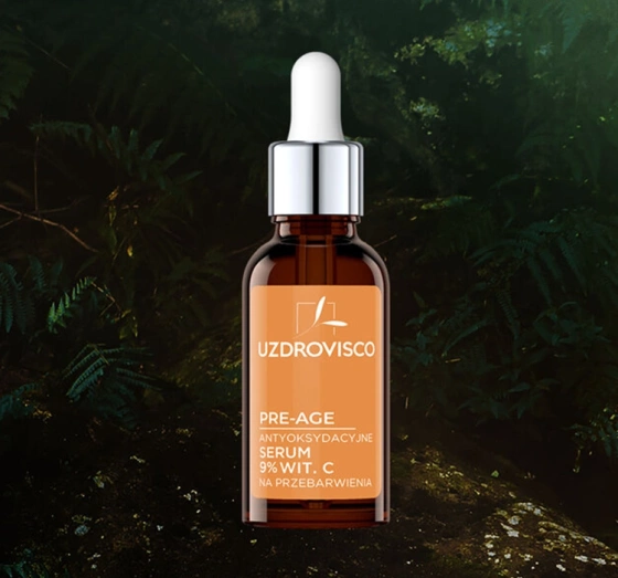 Uzdrovisco Pre-Age antyoksydacyjne serum do twarzy z 9% witaminą C na przebarwienia 30ml