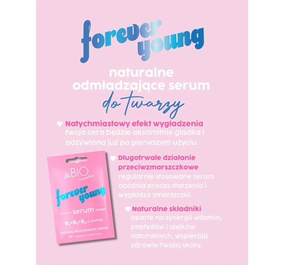 Bebio Forever Young regenerująco-odżywcze serum do twarzy 8 ml