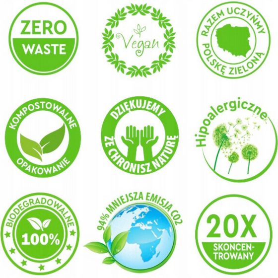Smart Eco Wash detergent do prania w listkach 2w1 zapach neutralny 40 sztuk