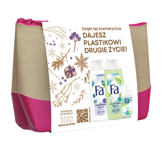 Fa zestaw prezentowy żel pod prysznic Aloe Vera Yoghurt Enjoy Blueberry Yoghurt antyperspirant