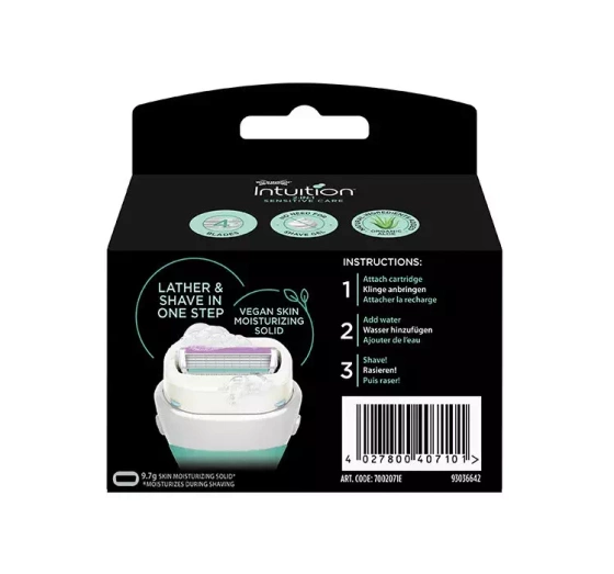 Wilkinson Sword Intuition Sensitive Care wkłady do maszynki do golenia dla kobiet 3 sztuki