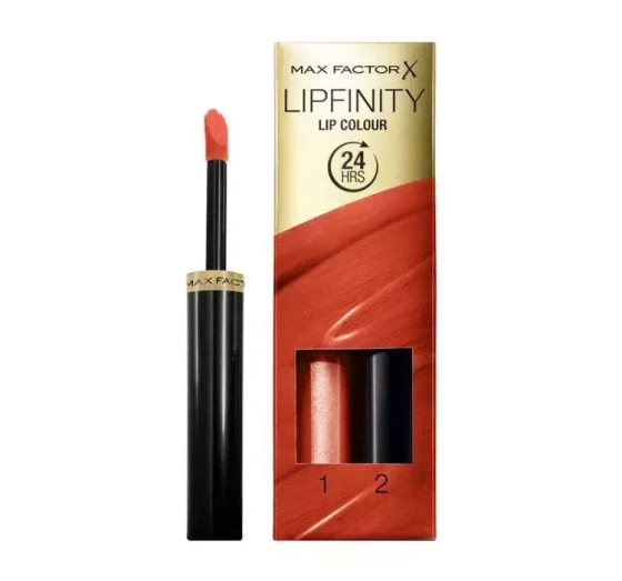Max Factor Lipfinity pomadka 140 Charming 2,3 ml Top Coat 1,9 g