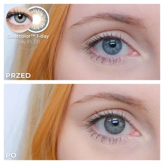 ClearLab ClearColor 1-Day Gray kolorowe soczewki kontaktowe 10 szt