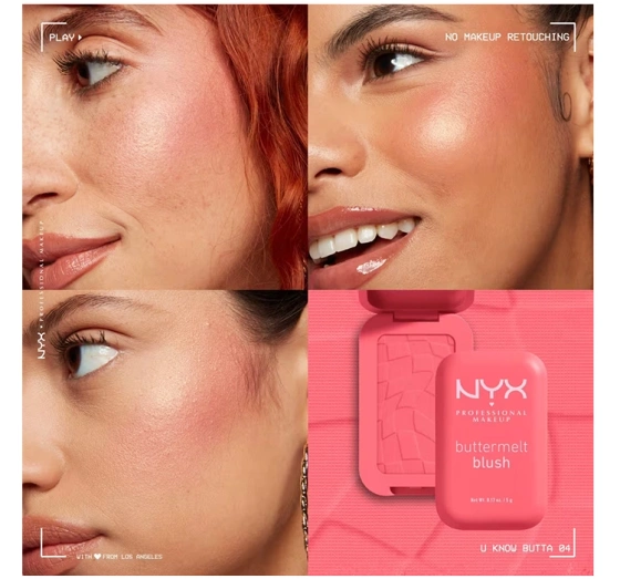 NYX Professional Makeup Buttermelt róż do policzków w kompakcie 04 U Know Butta 5 g