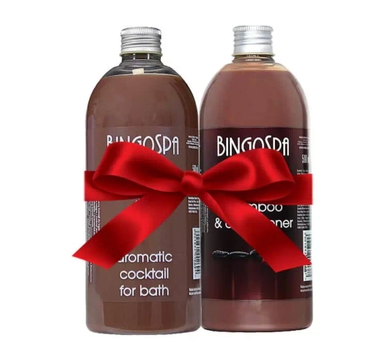 BingoSpa Czekolada zestaw koktajl do kąpieli 500 ml szampon z odżywką 500 ml