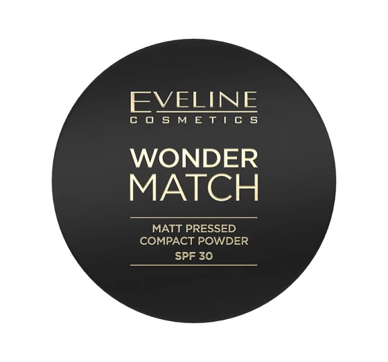 Eveline Cosmetics Wonder Match matowy puder prasowany z filtrem ochronnym SPF30 01 Light Beige 8 g