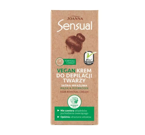 Joanna Sensual Vegan krem do depilacji twarzy 20g