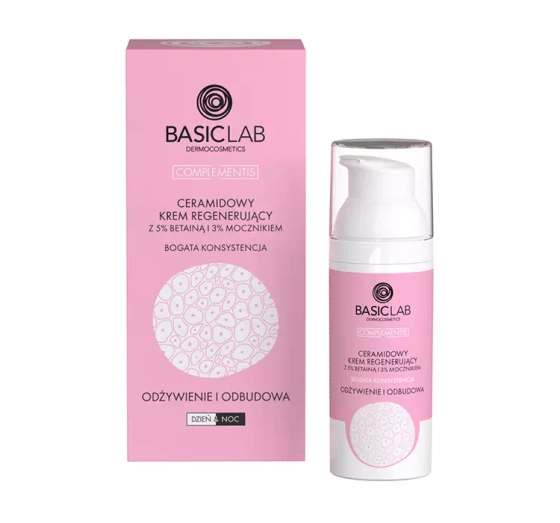 BasicLab Complementis ceramidowy krem regenerujący z 5% betainą do twarzy 50 ml