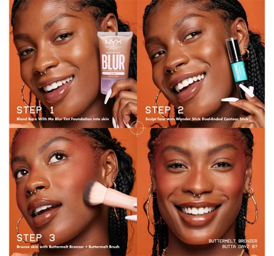NYX Professional Makeup BUTTERMELT BRONZER DO TWARZY W KOMPAKCIE 06 DO BUTTA 5 G