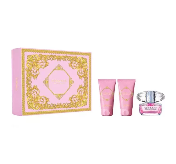Versace Bright Crystal woda toaletowa spray 50 ml balsam do ciała 50 ml żel pod prysznic 50 ml
