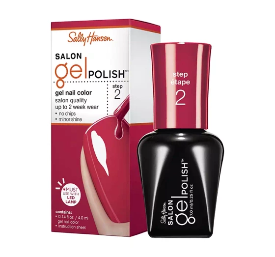 SALLY HANSEN SALON GEL LAKIER HYBRYDOWY 220 RED MY LIPS 7ML