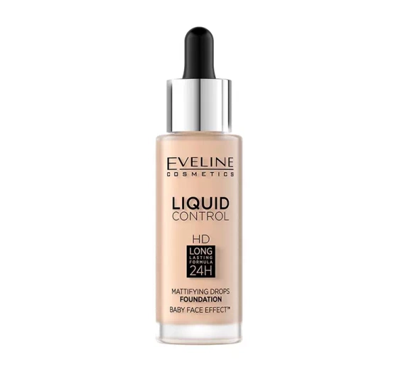Eveline Cosmetics Liquid Control HD podkład do twarzy 001 Porcelain 32 ml
