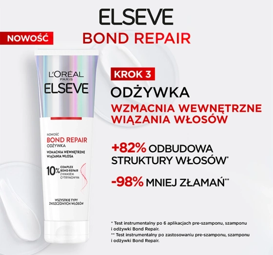 L'Oréal Paris Elseve Bond Repair wzmacniająca odżywka do włosów 150 ml