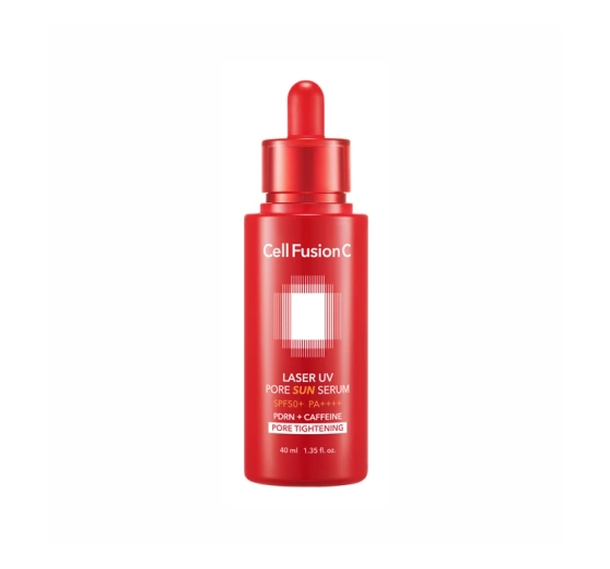 Cell Fusion C Laser UV Pore Sun Serum ochronne serum wygładzające i zwężające pory SPF50 PA 40 ml