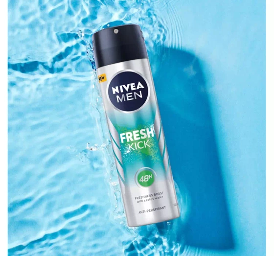 NIVEA MEN Fresh Kick antyperspirant w sprayu dla mężczyzn 150 ml