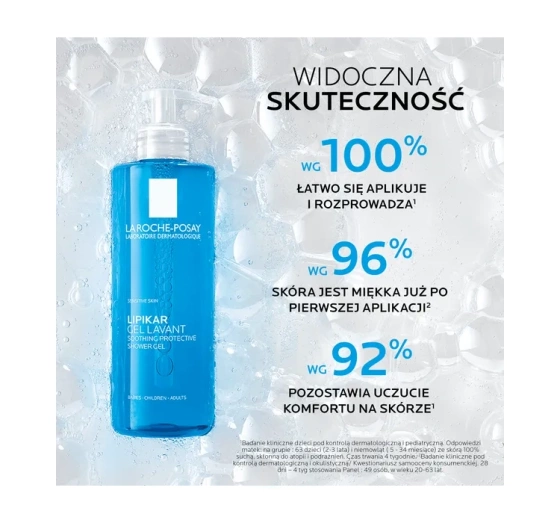 La Roche-Posay Lipikar żel myjący do twarzy i ciała skóra wrażliwa 1000 ml