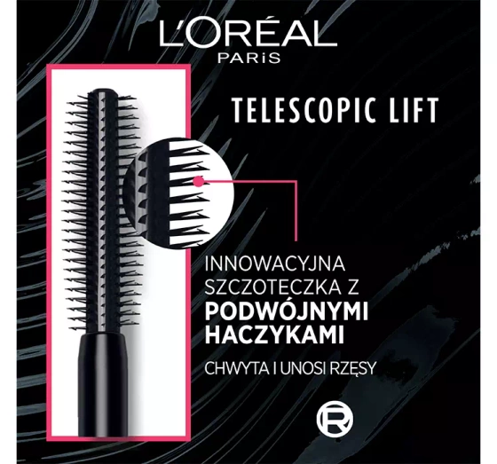 L'Oréal Paris Telescopic Lift tusz do rzęs Black 9,9 ml