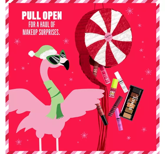 NYX Professional Makeup Fa La La L.A. Land Pull to Sleigh zestaw prezentowy piniata