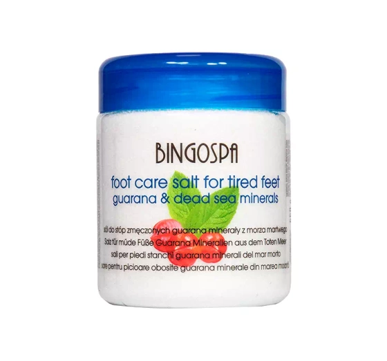 BingoSpa sól do zmęczonych stóp z Guaraną i Minerałami z Morza Martwego 550 g