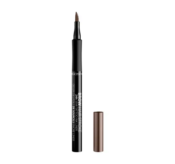 Gosh Brow Hair Stroke pisak do stylizacji brwi 002 Greybrown 1 ml