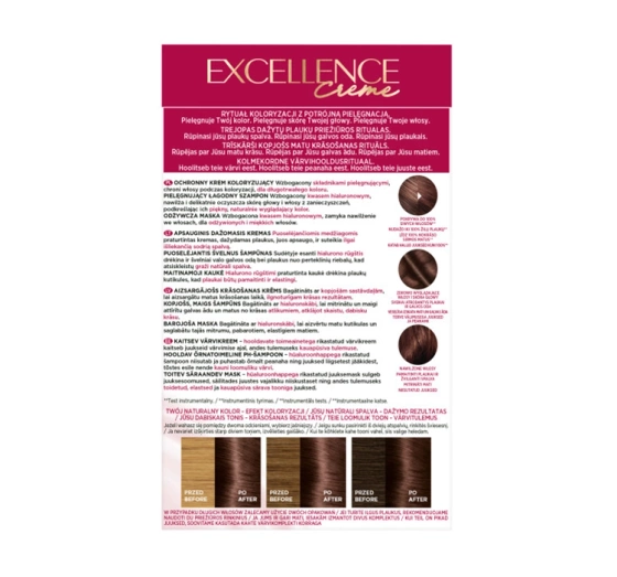 L'Oréal Paris Excellence Créme farba do włosów 4.15 Mroźny brąz