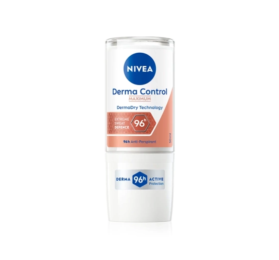 NIVEA Derma Dry Control Maximum antyperspirant roll-on dla kobiet 50 ml