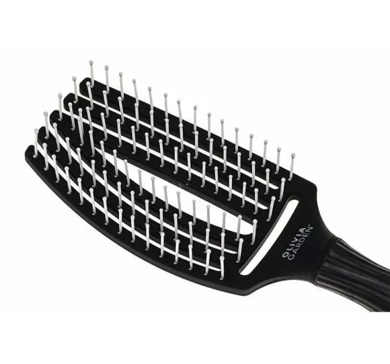 Olivia Garden Fingerbrush Ionic szczotka do włosów Medium Black