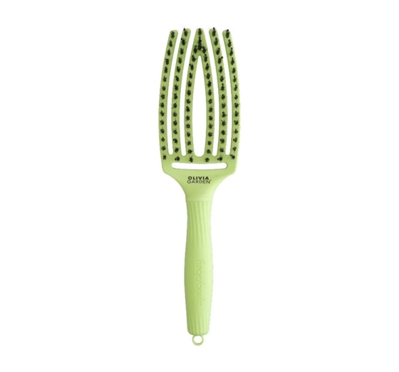 Olivia Garden Fingerbrush Dolce Vita szczotka do włosów z włosiem mieszanym Green Pistachio