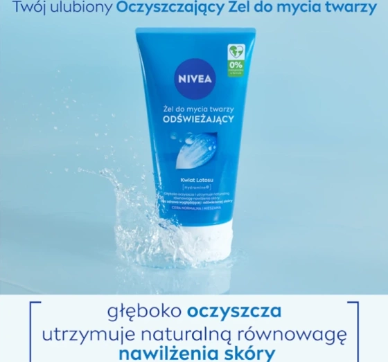 NIVEA żel do mycia twarzy cera normalna i mieszana 150 ml