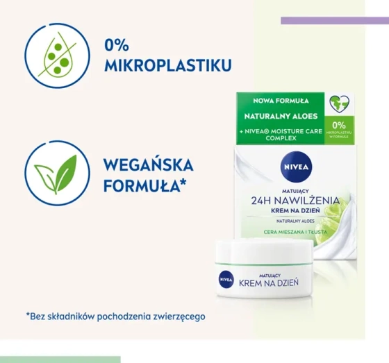 NIVEA 24h Nawilżenia matujący krem do twarzy 50 ml