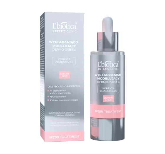 L'Biotica Estetic Clinic Meso Treatment wygładzająco-modelujące serum na noc 30 ml