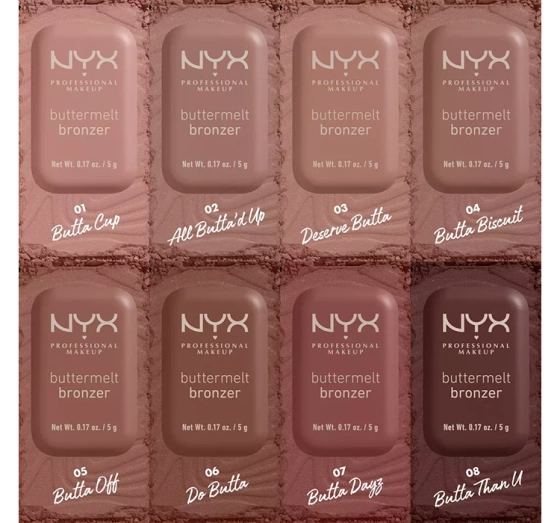 NYX Professional Makeup BUTTERMELT BRONZER DO TWARZY W KOMPAKCIE 06 DO BUTTA 5 G