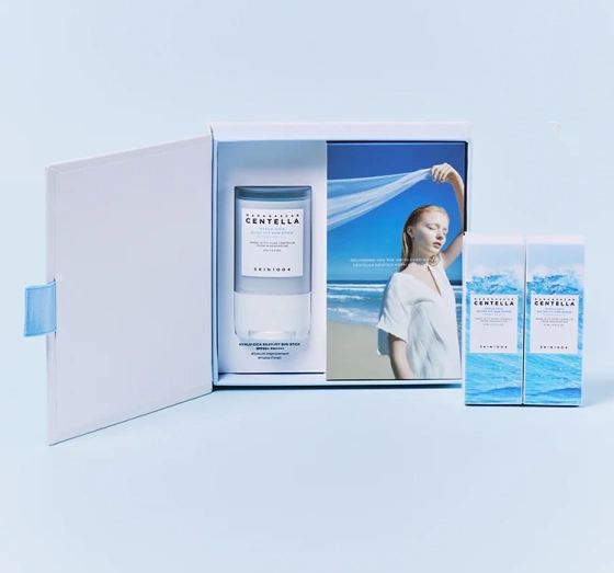 Skin1004 Madagascar Centella Hyalu-Cica Sunsational Kit zestaw kosmetyków do twarzy i ciała sztyft ochronny 20 g krem przeciwsłoneczny 2 x 15 ml