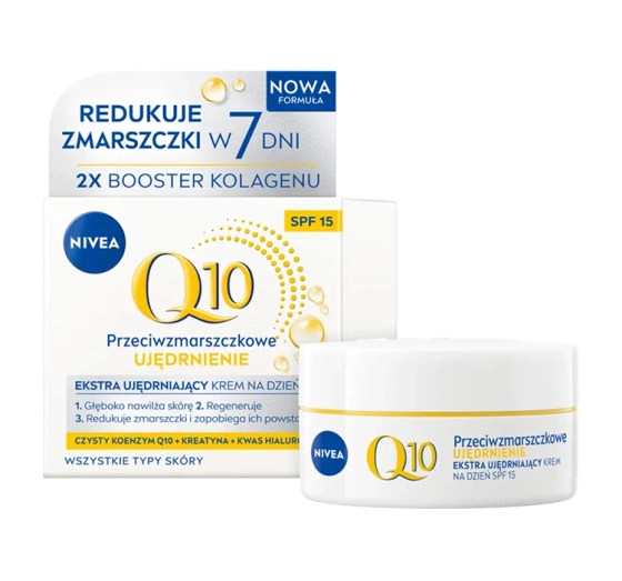 NIVEA Q10 Ujędrnienie Przeciwzmarszczkowy zestaw krem na dzień 50 ml krem na noc 50 ml