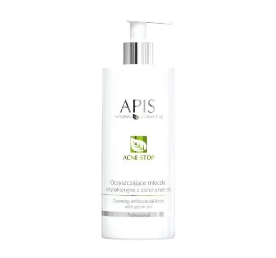 Apis Acne Stop oczyszczające mleczko antybakteryjne z zieloną herbatą 500 ml