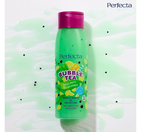Perfecta Bubble Tea żel pod prysznic Fresh Fruits zielona herbata 400g