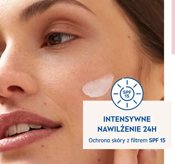 NIVEA 24h Nawilżenia kojący krem do twarzy na dzień SPF15 50 ml