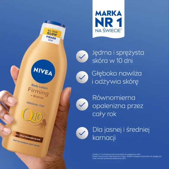 NIVEA Q10 Firming Bronze ujędrniający balsam do ciała z efektem brązującym 400 ml