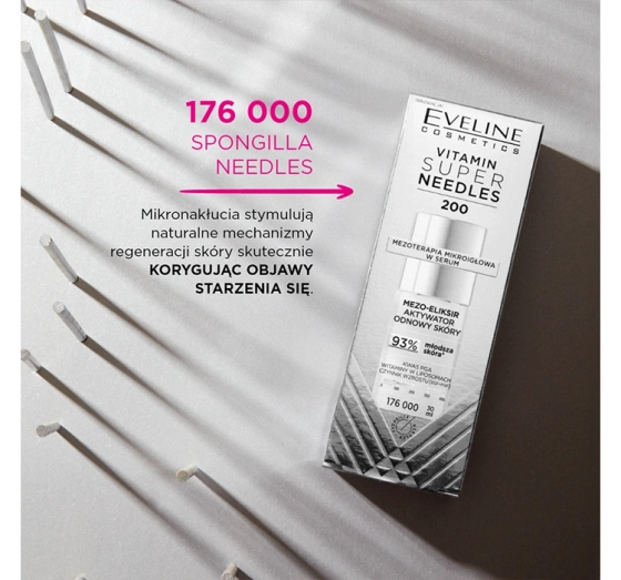 Eveline Cosmetics Super Needles Vitamin 200 mezo-eliksir aktywator odnowy skóry 30 ml
