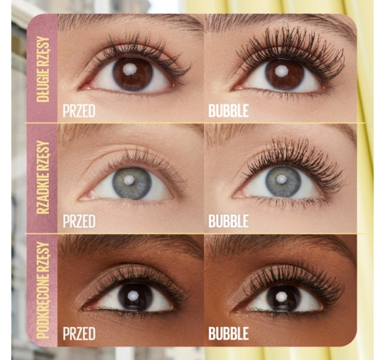 Maybelline Colossal Bubble wodoodporny pogrubiający tusz do rzęs Black 8,75 ml