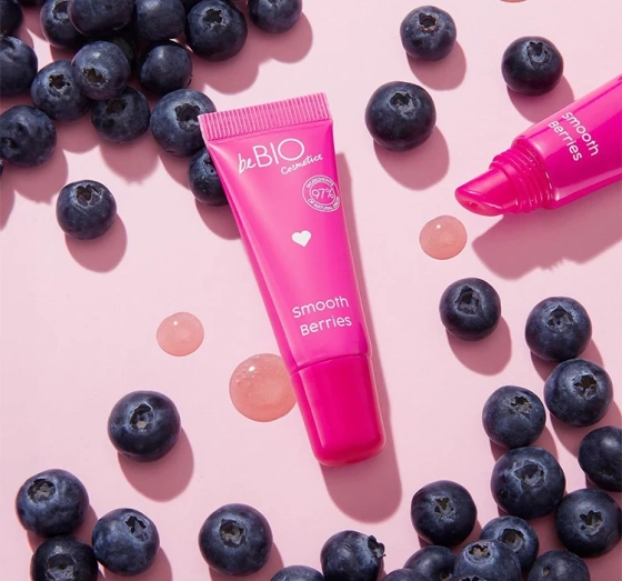 Bebio Glazed Lips Shine&Protect naturalny żelowy olejek do ust Smooth Berries 10 ml