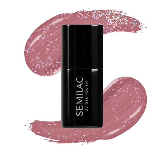 Semilac Shimmer Dust lakier hybrydowy 321 Shimmer Dust Caramel 7 ml