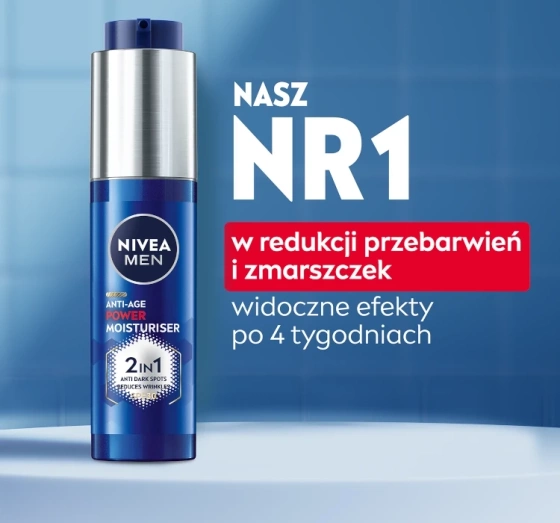 NIVEA MEN Anti-Age Power krem nawilżający do twarzy SPF30 dla mężczyzn 50 ml