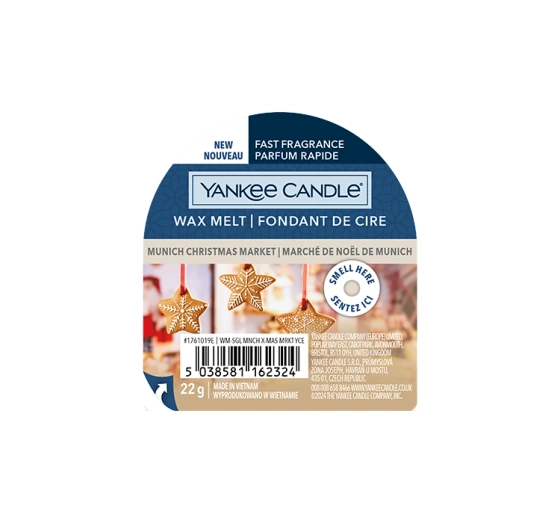 Yankee Candle wosk zapachowy do kominków Munich Christmas Market 22 g
