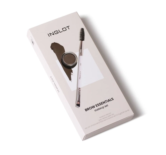 Inglot Brow Essentials zestaw żel do brwi AMC 16 pędzelek PlayInn 200