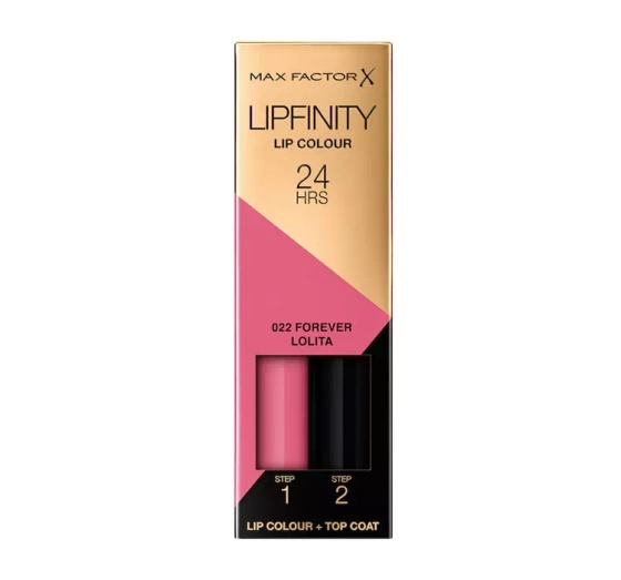 Max Factor Lipfinity pomadka 022 Forever Lolita 2,3 ml Top Coat 1,9 g
