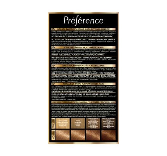 L’Oréal Paris Préférence farba do włosów 7.3 Złocisty Blond