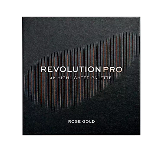Revolution Pro 4K Highlighter paletka rozświetlaczy Rose Gold 4g