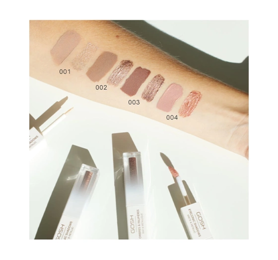 Gosh Eyeconic Shadows Matte and Metallic dwustronny cień w płynie 001 Basic B 2 x 1,5 ml