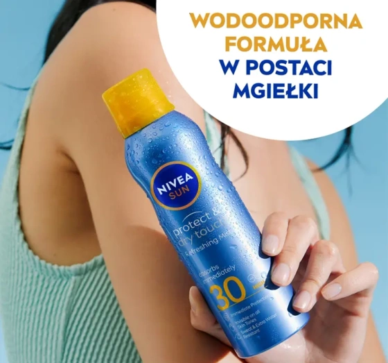 NIVEA SUN Protect&Dry Touch balsam ochronny na słońce w sprayu SPF30 200 ml